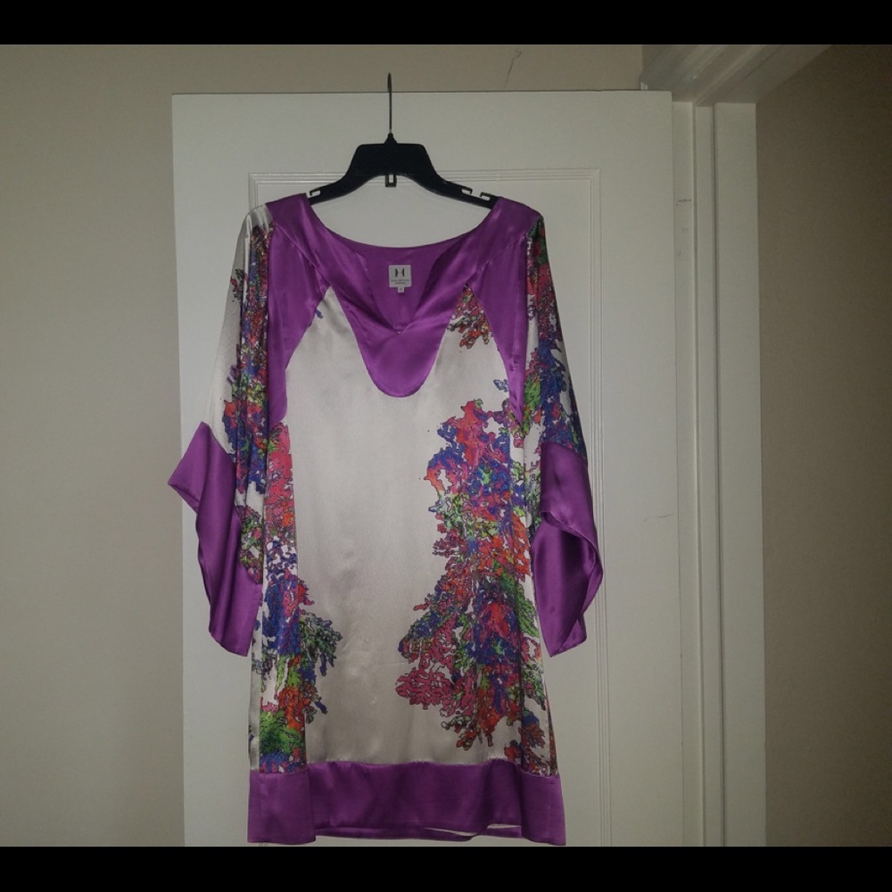 Halston Heritage Silk Tunic Dress